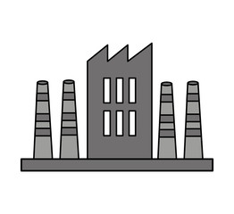 factory building isolated icon vector illustration design