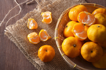 orange in light and shadow