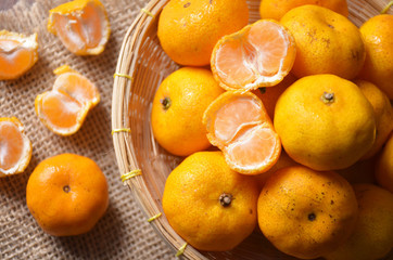 orange in light and shadow