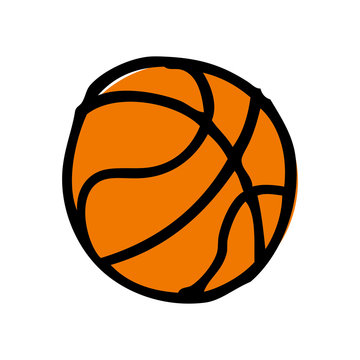 basketball balloon isolated icon vector illustration design