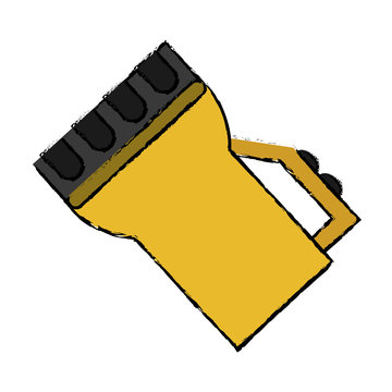 drawing lantern light tool element camping vector illustration eps 10