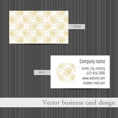 Vector set of business cards templates abstract background.