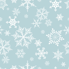 seamlessly tiling snowflakes pattern for your Christmas or winter designs