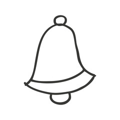 bell drawing isolated icon vector illustration design