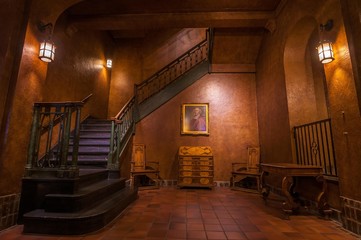Staircase in a castle. © Manuel Lacoste