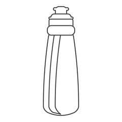 outline bottle water hydration fitness gym vector illustration eps 10