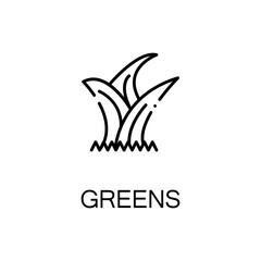 Greens flat icon