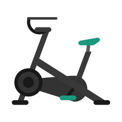 stationary bicycle machine gym sport vector illustration eps 10