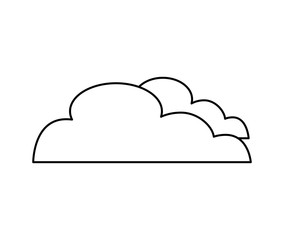 cute cloud flat icon vector illustration design