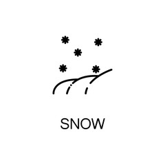 Snow flat icon