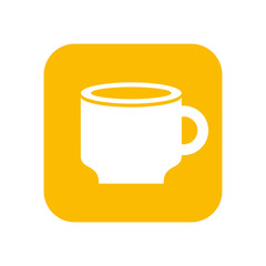 delicious coffee cup flat icon vector illustration design