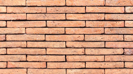 Brick wall texture or brick wall background. Closeup brick wall for design with copy space for text or image. Abstract brick wall detail.