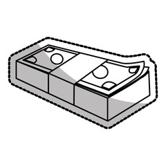 Bill icon. Money financial item commerce market and buy theme. Isolated design. Vector illustration