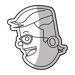 Businessman icon. Business businesspeople and businessperson theme. Isolated design. Vector illustration