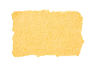 Blank brown paper on white background