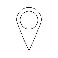 pin pointer location icon vector illustration design