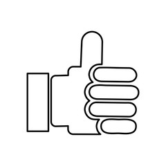 hand human symbol icon vector illustration design