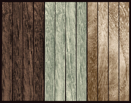 Set of  Wood texture. Vector