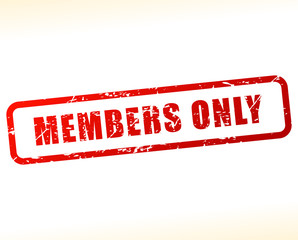 members only stamp