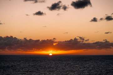Fototapeta premium Sunset in the Atlantic Ocean
