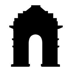 Fototapeta premium India gate delhi icon vector illustration graphic design