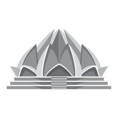 Lotus temple architecture icon vector illustration graphic design