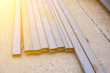 Steel box girder. Used for construction