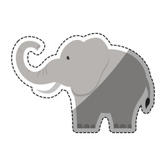 isolated elephant cartoon icon vector illustration graphic design