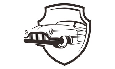 car protection insurance logo template