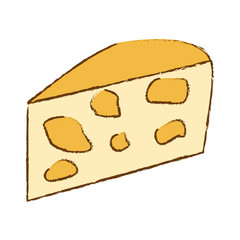 Delicious cheese dairy icon vector illustration graphic design