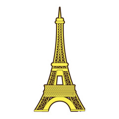 Fototapeta na wymiar Paris eiffel tower icon vector illustration graphic design