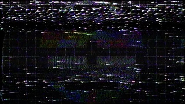 Test pattern with bad tracking video head noise effect