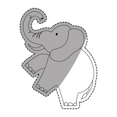 isolated elephant cartoon icon vector illustration graphic design