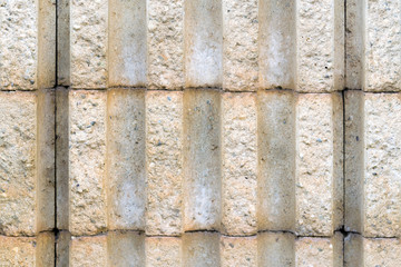 Corrugated stone wall,  background, texture