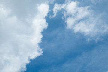 Soft Cloud in blue sky for background backdrop use