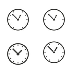 Clock icon set.