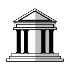 Fototapeta premium Bank icon. Money financial item commerce market and buy theme. Isolated design. Vector illustration
