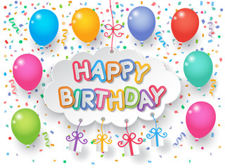 Birthday party confetti