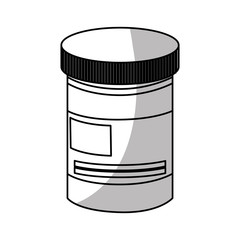 Medicine jar icon. Medical health care hospital and emergency theme. Isolated design. Vector illustration