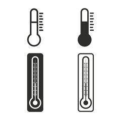 Thermometer icon set.