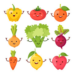 Healty food cartoon representing set