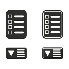 Menu icon set.