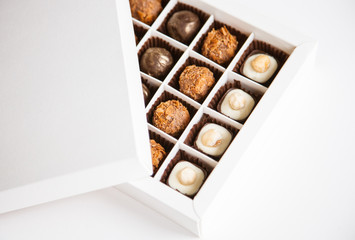 Beautiful sweets in the gift box