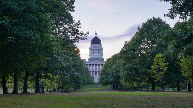 The Maine State House in Augusta, Maine, USA.