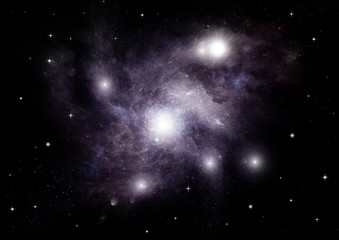 galaxy in a free space