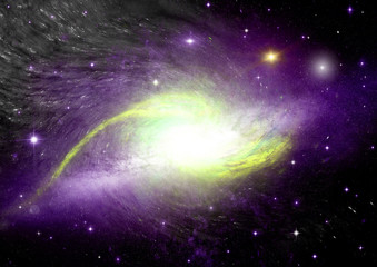 Obraz premium galaxy in a free space