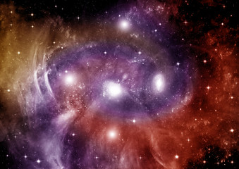 galaxy in a free space