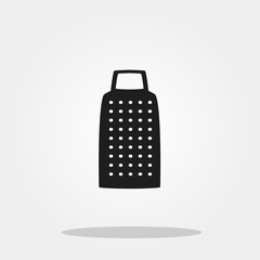 Grater cute icon in trendy flat style isolated on color background. Kitchenware symbol for your design, logo, UI. Vector illustration, EPS10.