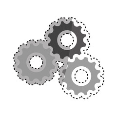 Gear cog wheel icon vector illustration graphic design