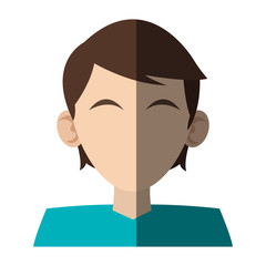 Man icon. Male avatar person people and human theme. Isolated design. Vector illustration